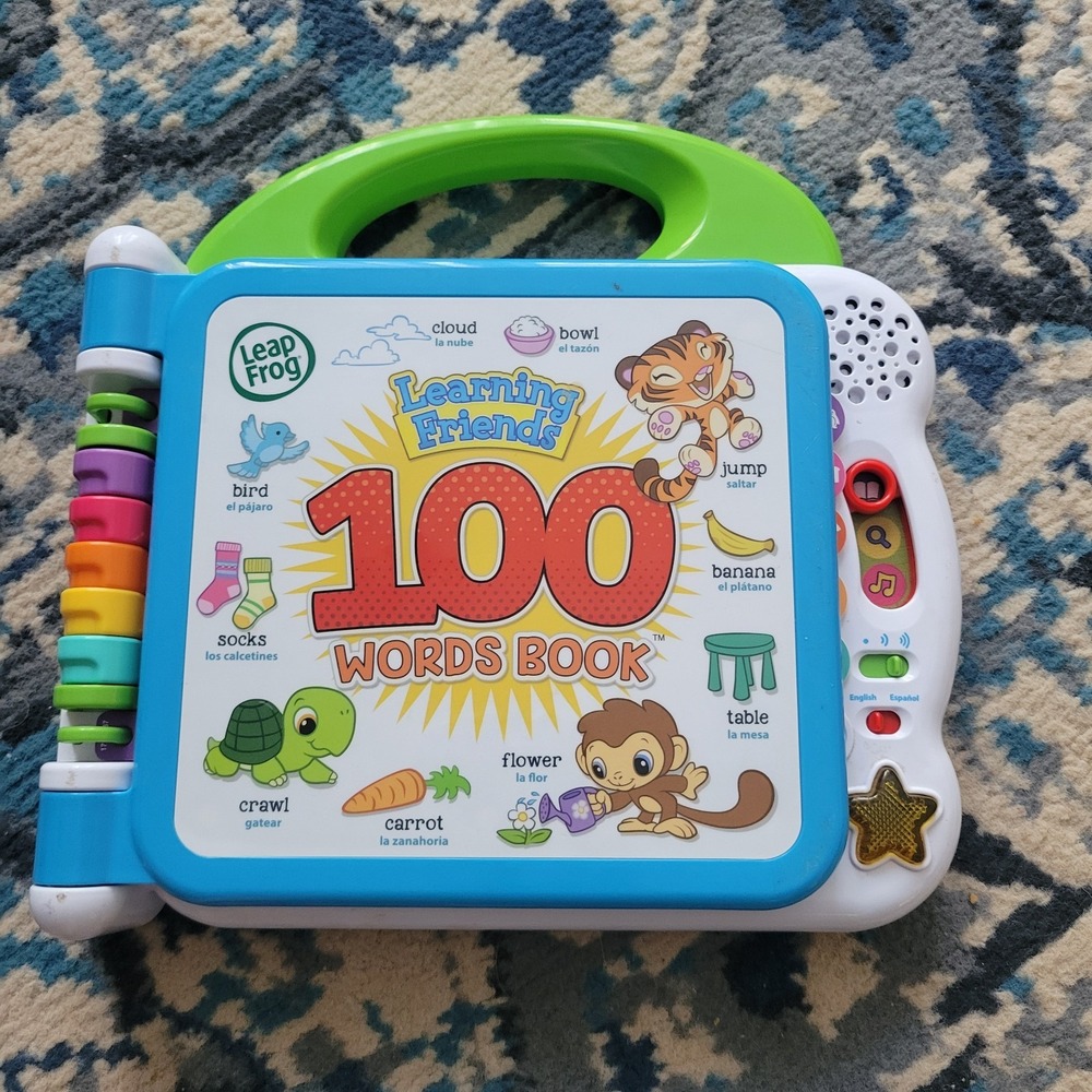LeapFrog Learning Friends 100 Words Book – Bilingual (English/French) Tested